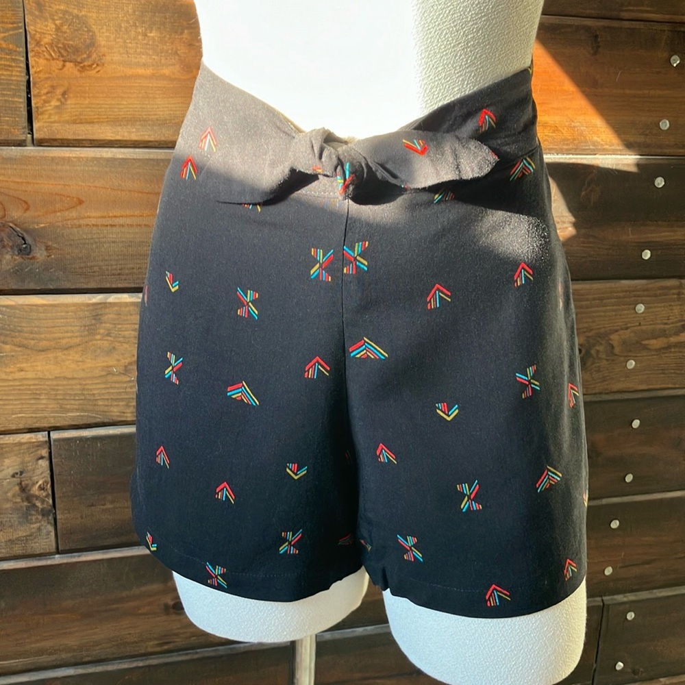 Tie High Waist Shorts